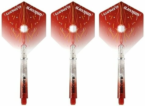 Tije darts Unicorn Gripper 4 Elements Two-Tone Flight & Shaft Combo Firestorm Tije darts - 1