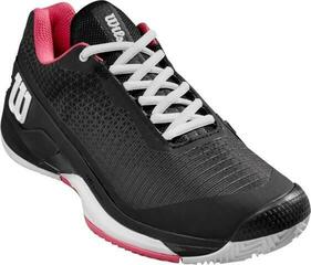 Pantofi de tenis pentru femei Wilson Rush Pro 4.0 Clay Womens Tennis Shoe Black/Hot Pink/White