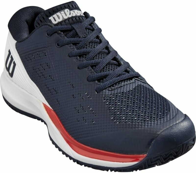 Мъжки обувки за тенис Wilson Rush Pro Ace Mens Tennis Shoe Navy Blaze/White/Red 42 2/3 Мъжки обувки за тенис