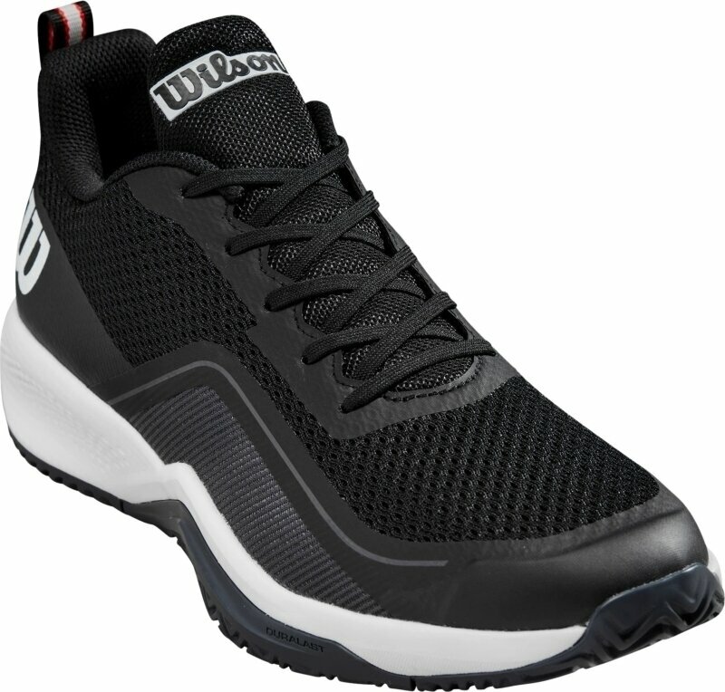 Calçado de ténis para homem Wilson Rush Pro Lite Active Mens Tennis Shoe Black/Ebony/White 42 Calçado de ténis para homem