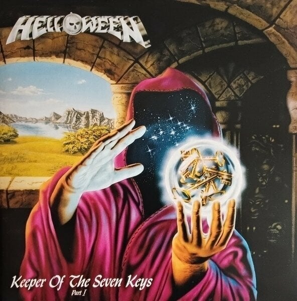 Vinylplade Helloween - Keeper Of The Seven Keys (Part I) (Blue Splatter Coloured) (Reissue) (LP)