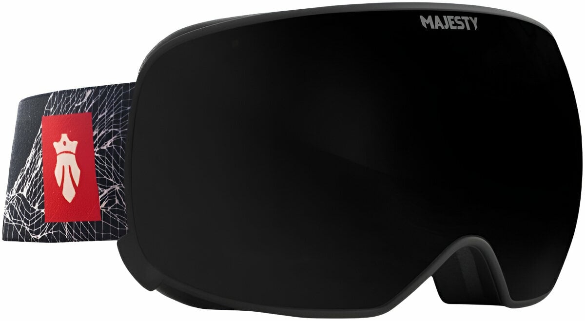 Ski-bril Majesty The Force Spherical Magnetic Black/Black Pearl + Xenon HD Rose Revo Ski-bril