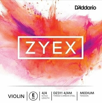 Violin Strings D'Addario DZ311 4/4M Zyex E - 1