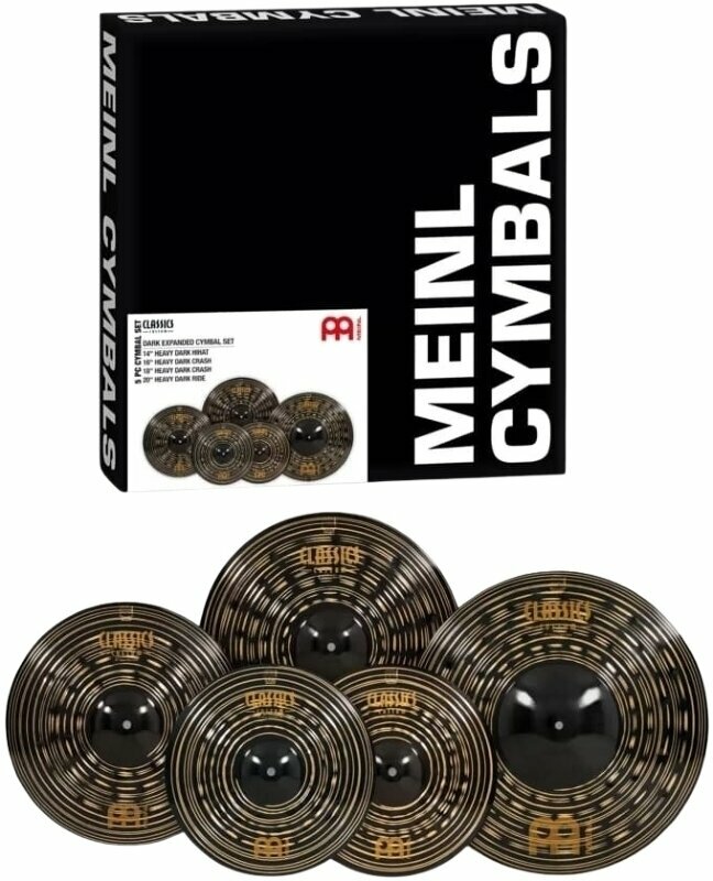 Conjunto de pratos Meinl Classics Custom Dark Expanded Cymbal Set Conjunto de pratos