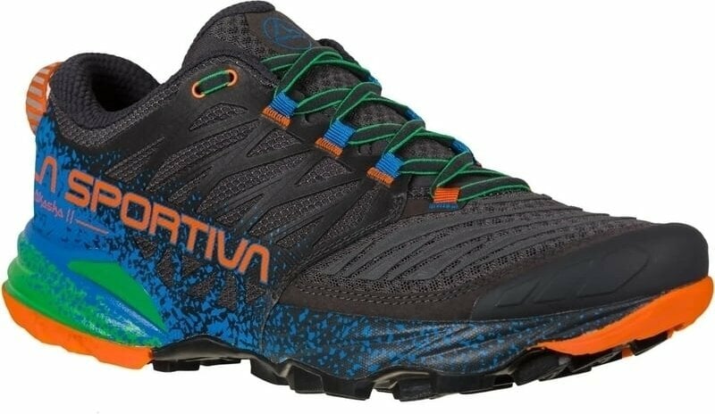 La Sportiva Akasha II Carbon/Flame 41 Chaussures de trail running Black Blue male