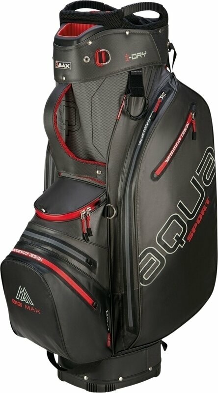 Golfbag Big Max Aqua Sport 4 Charcoal/Black/Red Golfbag