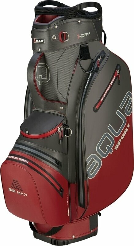Чантa за голф Big Max Aqua Sport 4 Charcoal/Merlot Чантa за голф