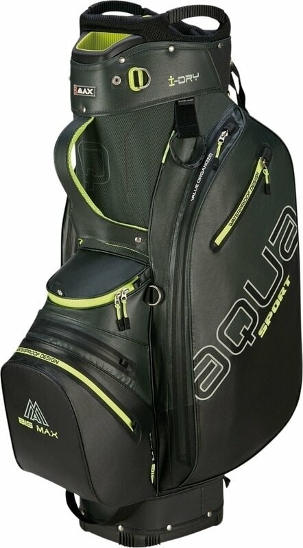 Borsa da golf Cart Bag Big Max Aqua Sport 4 Forest Green/Black/Lime Borsa da golf Cart Bag