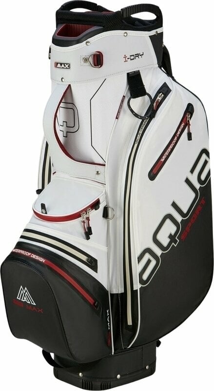 Golf torba Cart Bag Big Max Aqua Sport 4 Off White/Black/Merlot Golf torba Cart Bag