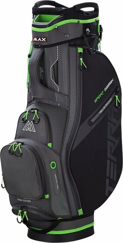 Golf Bag Big Max Terra Sport Charcoal/Black/Lime Golf Bag