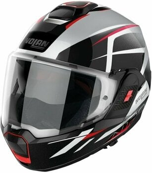 Helmet Nolan N120-1 Nightlife N-Com Metal White Red/Black M Helmet - 1