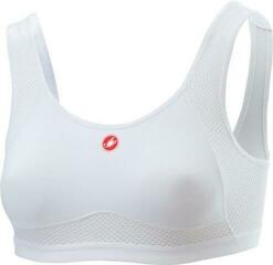 Cycling jersey Castelli Rosso Corsa Bra White