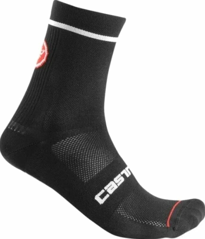 Biciklistički čarape Castelli Entrata 9 Sock Black S/M Biciklistički čarape