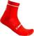 Meias de ciclismo Castelli Entrata 9 Sock Red S/M Meias de ciclismo