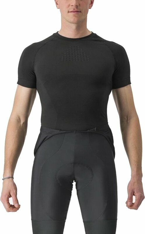 Fietsshirt Castelli Core Seamless Base Layer Short Sleeve Covers Black L/XL
