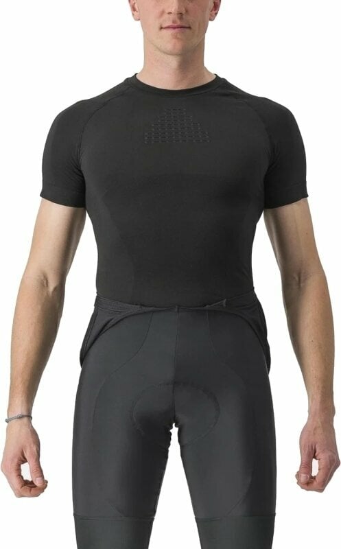 Biciklistički dres Castelli Core Seamless Base Layer Short Sleeve Covers Black 2XL