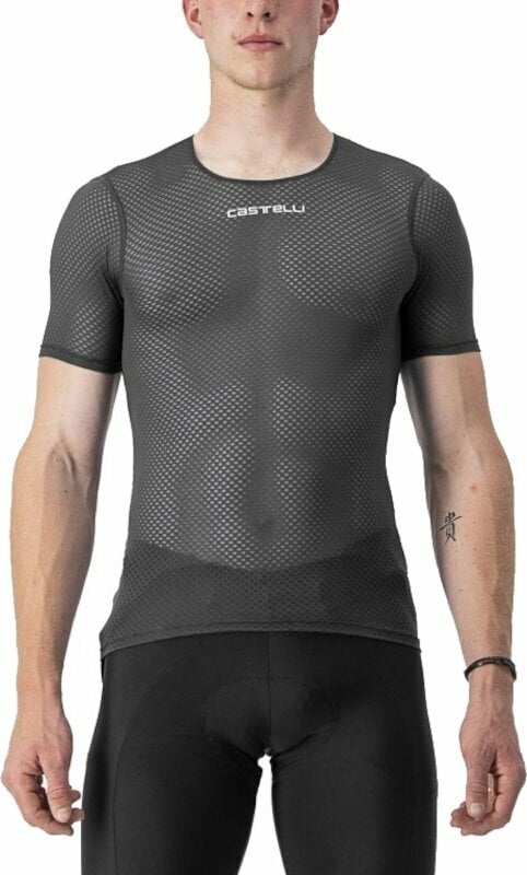 Mez kerékpározáshoz Castelli Pro Mesh 2.0 Short Sleeve Póló Black S