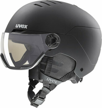 Lyžařská helma UVEX Wanted Visor Pro V Black Mat 54-58 cm Lyžařská helma - 1