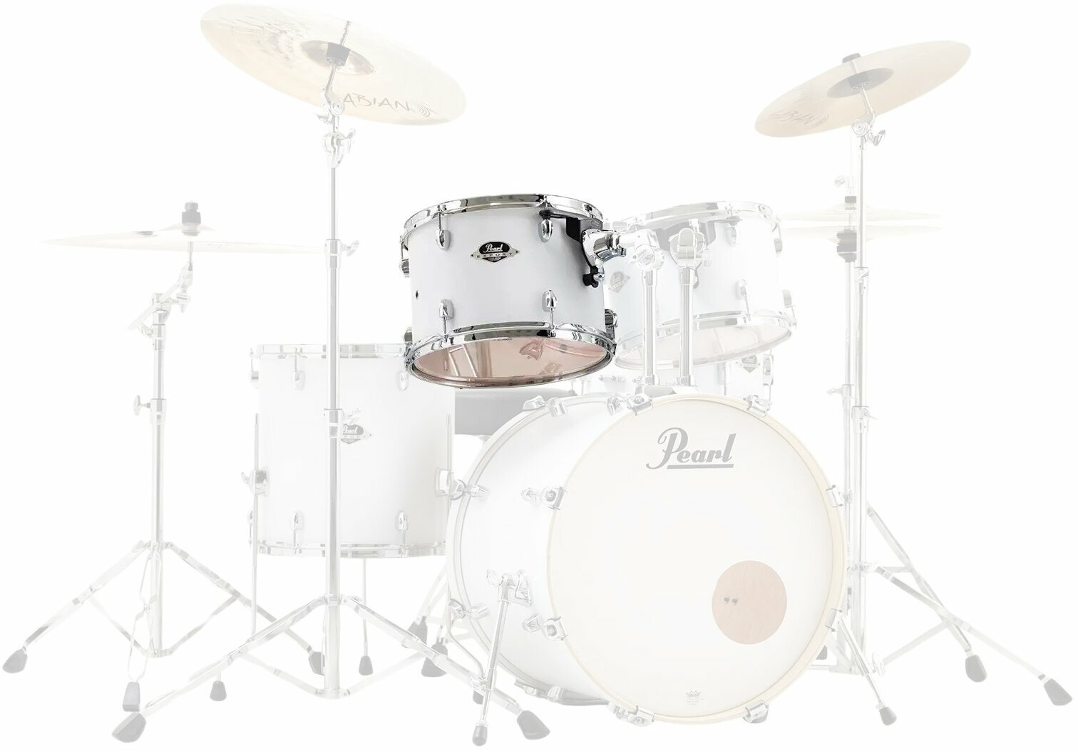 Tom-Tom, Přechodový buben Pearl Export 13"x09" Tom Tom Satin White