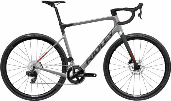 Cyklar för grus/cyklocross Ridley Grifn 12-Speed-Shimano GRX 800 2x12 Elephant Grey/Red M Shimano 2023 - 1