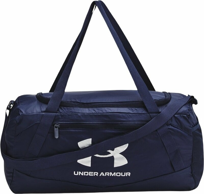 Lifestyle-rugzak / tas Under Armour UA Hustle 5.0 Packable XS Duffle Midnight Navy/Metallic Silver 25 L Sport Bag