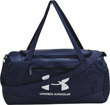 Lifestyle Rucksäck / Tasche Under Armour UA Hustle 5.0 Packable XS Duffle Midnight Navy/Metallic Silver 25 L Sport Bag - 1