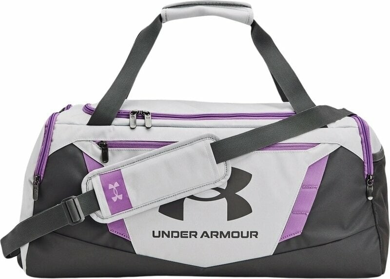 Lifestyle ruksak / Taška Under Armour UA Undeniable 5.0 Small Duffle Bag Halo Gray/Provence Purple/Castlerock 40 L Športová taška
