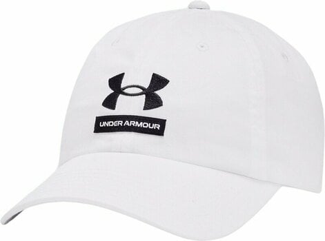 Mütze Under Armour Men's UA Branded Hat White/White/Black - 1