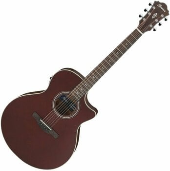 Elektroakustická kytara Jumbo Ibanez AE100-BUF Burgundy - 1