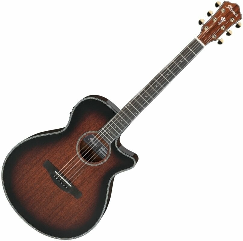 Photos - Acoustic Guitar Ibanez AEG74-MHS Mahogany Sunburst 