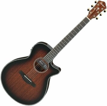 electro-acoustic guitar Ibanez AEG74-MHS Mahogany Sunburst - 1