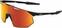 Óculos de ciclismo 100% Hypercraft SQ Soft Tact Black/HiPER Red Multilayer Mirror Lens Óculos de ciclismo