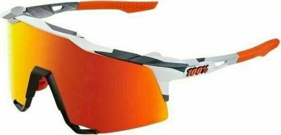 Lunettes vélo 100% Speedcraft Soft Tact Grey Camo/HiPER Red Multilayer Mirror Lens Lunettes vélo - 1