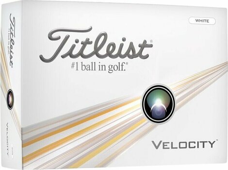 Нова топка за голф Titleist Velocity 2024 White - 1