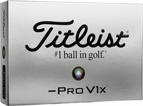 Palle da golf Titleist Pro V1x 2023 White Left Dash - 1