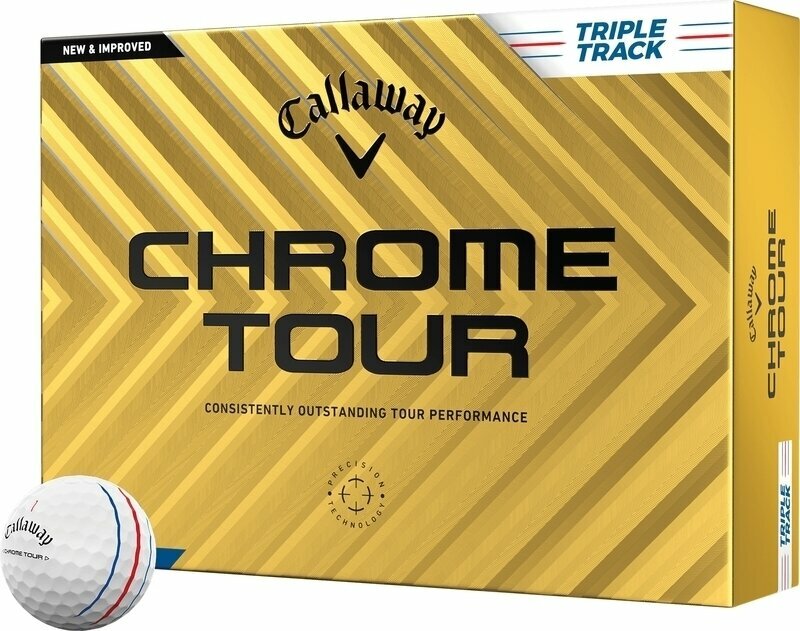 Golf Balls Callaway Chrome Tour White Golf Balls Triple Track