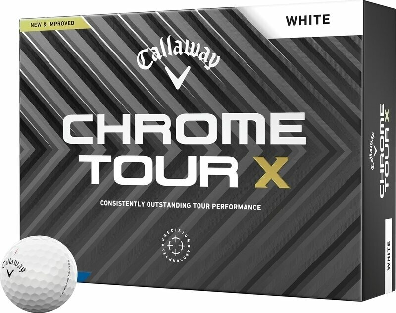 Golfový míček Callaway Chrome Tour X White Golf Balls Basic