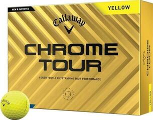 Μπάλες Γκολφ Callaway Chrome Tour Yellow Basic Μπάλες Γκολφ