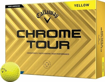 Golf Balls Callaway Chrome Tour Yellow Golf Balls Basic - 1