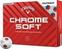 Golf Balls Callaway Chrome Soft 2024 White Golf Balls Red/Blue TruTrack