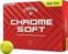 Piłka golfowa Callaway Chrome Soft 2024 Yellow Golf Balls 360 Triple Track