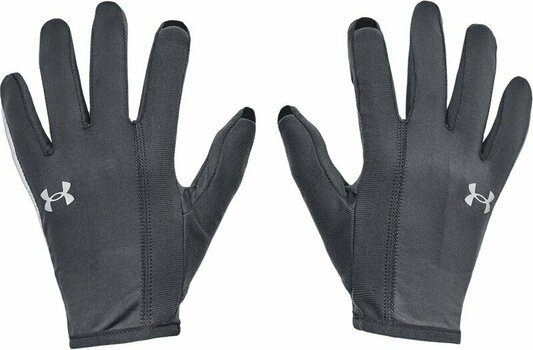 Guantes para correr Under Armour Men's UA Storm Run Liner Gloves Pitch Gray/Pitch Gray/Black Reflective M Guantes para correr - 1