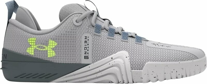 Scarpe da fitness Under Armour Men's UA TriBase Reign 6 Training Shoes Mod Gray/Starlight/High Vis Yellow 8,5 Scarpe da fitness