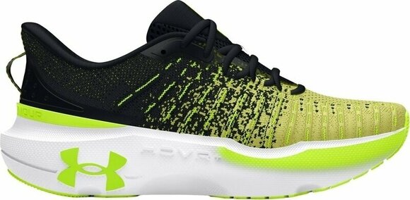 Road running shoes Under Armour Men's UA Infinite Elite Running Shoes Black/Sonic Yellow/High-Vis Yellow 41 Road running shoes - 1