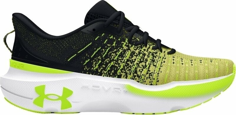 Road running shoes Under Armour Men's UA Infinite Elite Running Shoes Black/Sonic Yellow/High-Vis Yellow 42 Road running shoes
