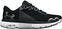 Road running shoes Under Armour Men's UA HOVR Infinite 4 Running Shoes Black/White/Metallic Gun Metal 42 Road running shoes