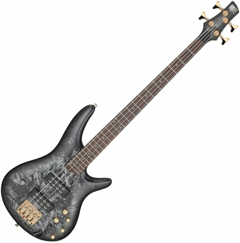 4-string Bassguitar Ibanez SR300EDX-BZM Black Ice Frozen Matte