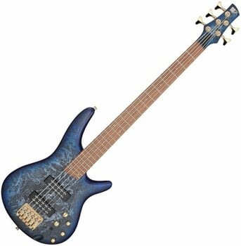 5-string Bassguitar Ibanez SR305EDX-CZM Cosmic Blue Frozen Matte - 1
