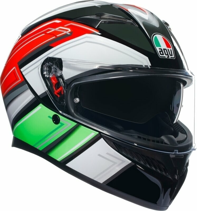 Přilba AGV K3 Wing Black/Italy XS Přilba