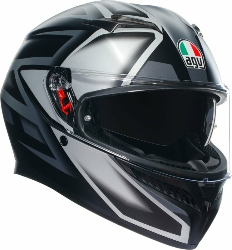 Přilba AGV K3 Compound Matt Black/Grey XL Přilba